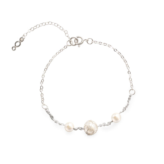 Crochet Pearl Bracelet