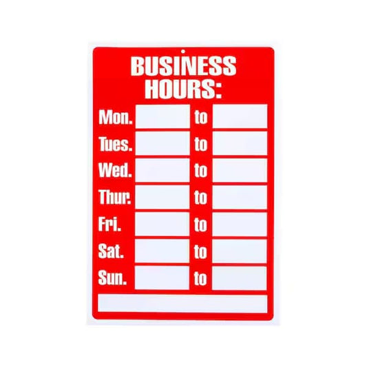 American Business Hours Sign